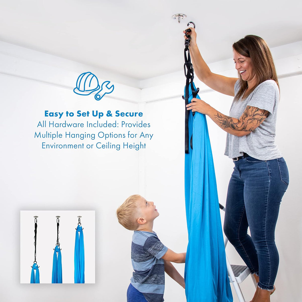 Harkla Compression Sensory Swing & Swivel for Kids & Adults