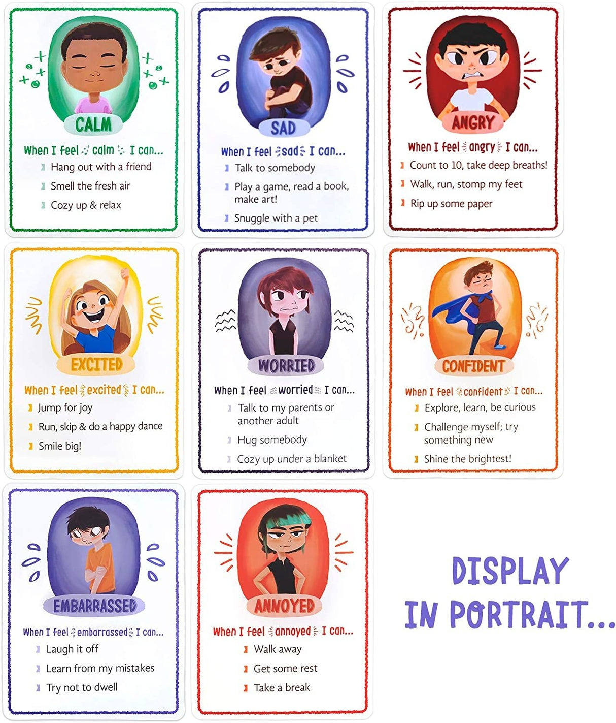 How I'm Feeling Reversible Classroom Posters (8-pack)
