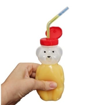 ARK's Ultra Bear Bottle Kit (1 bottle, 1 lid, 12 regular straws, 1 Select-Flow Valve, 1 Lip Blok, Polytubing)