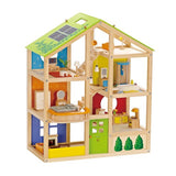 Hape All Seasons Furnished Wooden Dollhouse