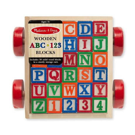 Melissa & Doug Classic ABC Block Cart