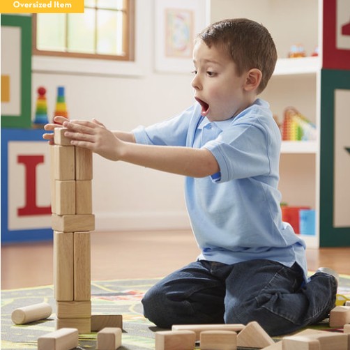 Melissa & Doug Standard Unit Blocks (60 PC Set)