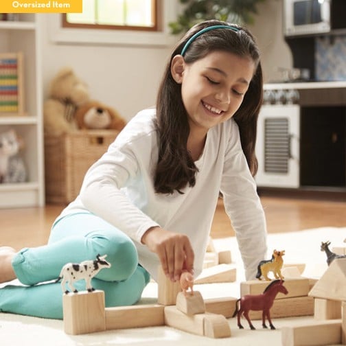 Melissa & Doug Standard Unit Blocks (60 PC Set)