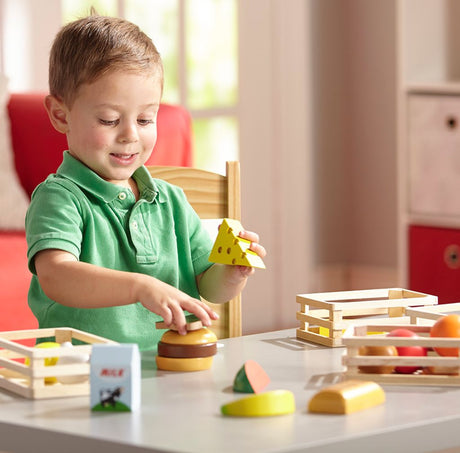 Melissa & Doug Food Groups - Wooden Play Food