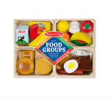 Melissa & Doug Food Groups - Wooden Play Food