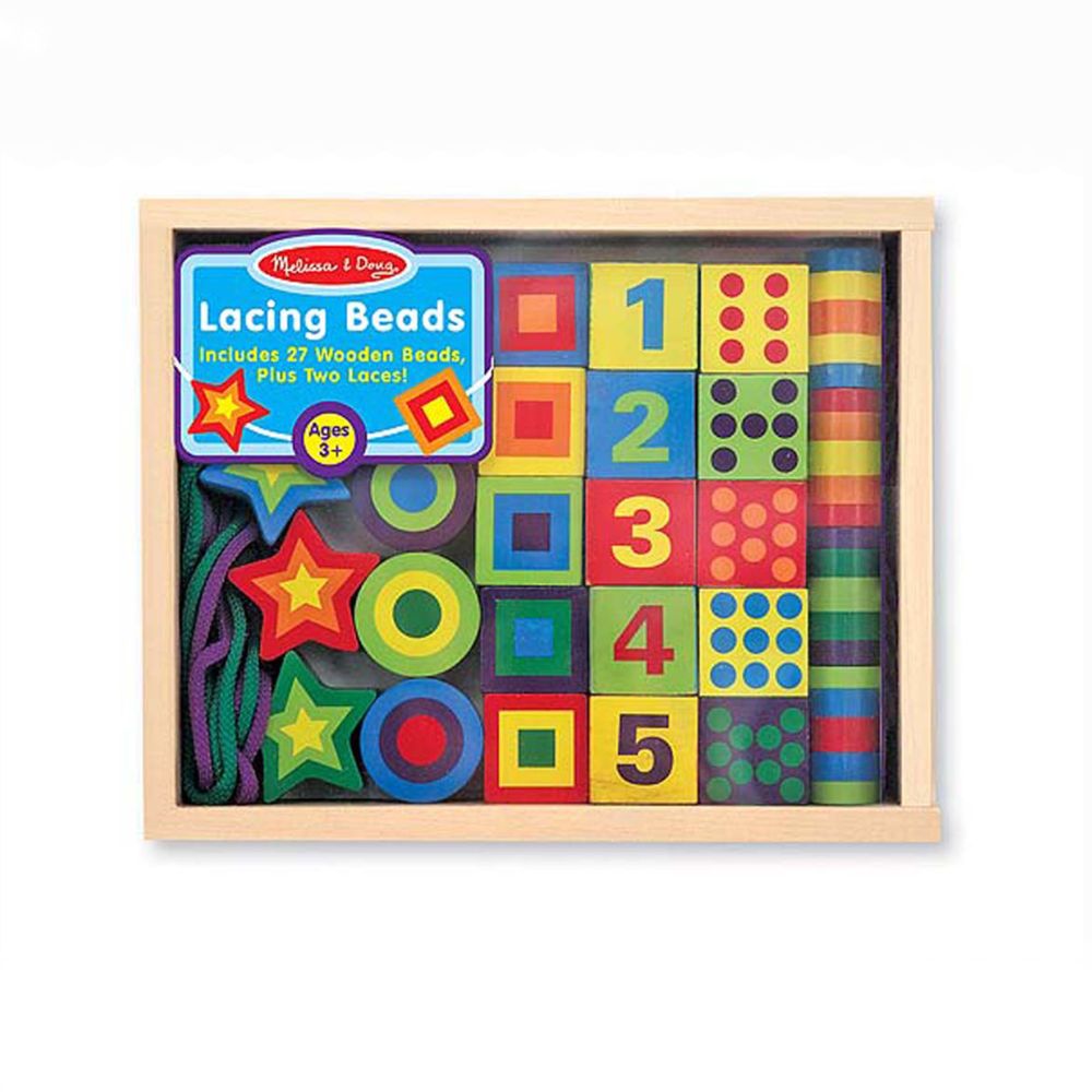 Melissa & Doug Lacing Beads in a Box