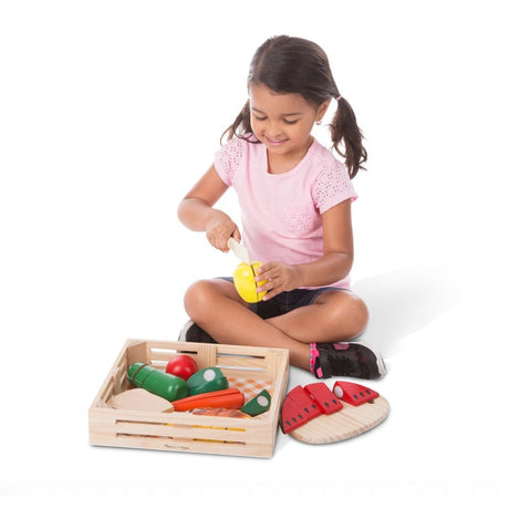 Melissa & Doug Cutting Food - Wooden Play Food