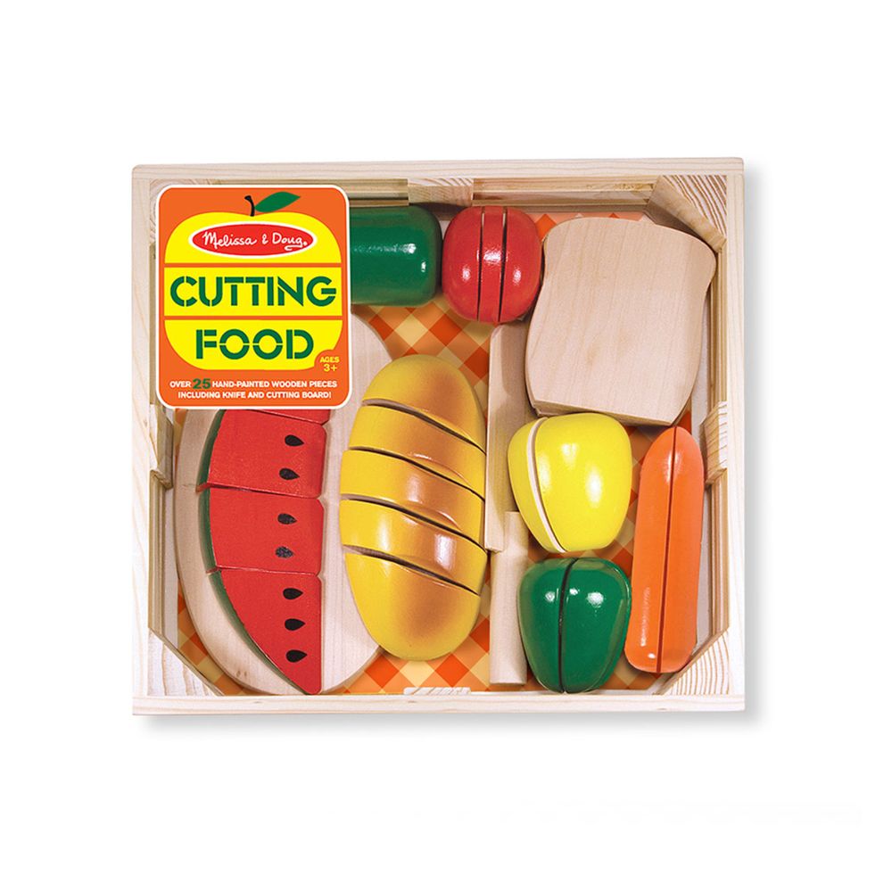 Melissa & Doug Cutting Food - Wooden Play Food