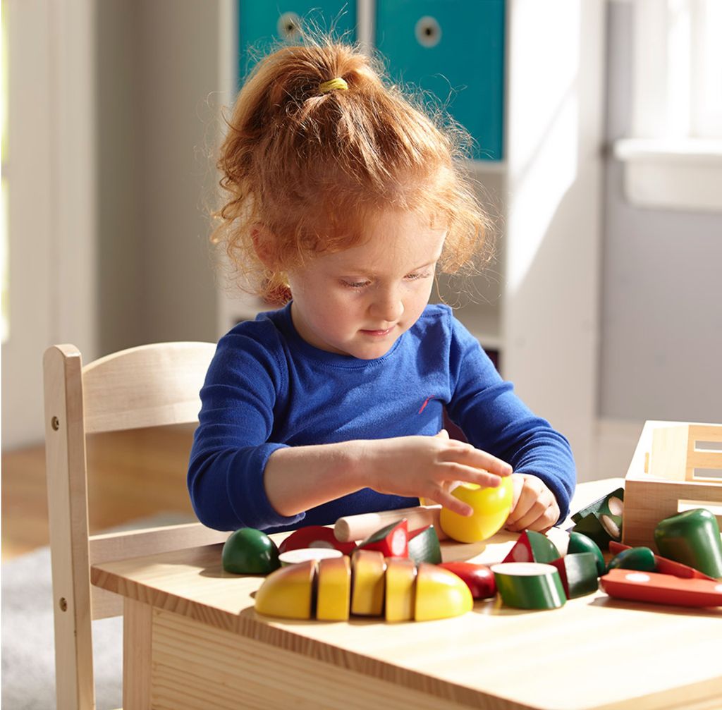 Melissa & Doug Cutting Food - Wooden Play Food