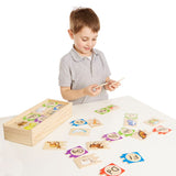Melissa & Doug Alphabet Wooden Puzzle Cards