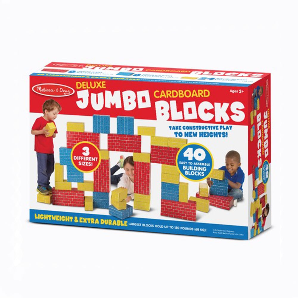Melissa & Doug Deluxe Jumbo Cardboard Blocks (40 pc)