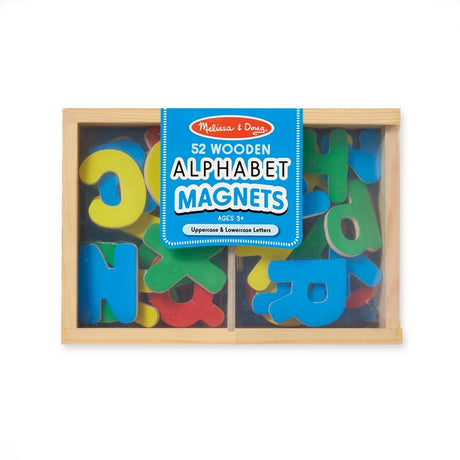 Melissa & Doug Wooden Letter Alphabet Magnets