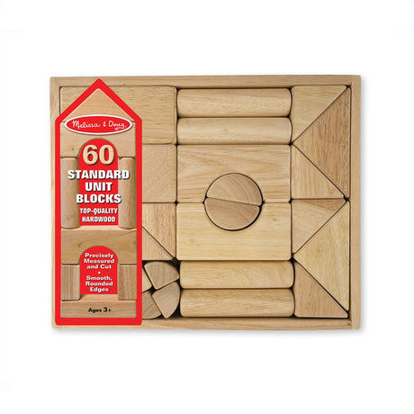 Melissa & Doug Standard Unit Blocks (60 PC Set)