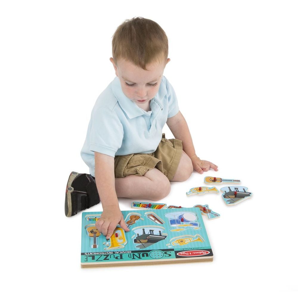 Melissa & Doug Musical Instruments Sound Puzzle (8 Pieces)