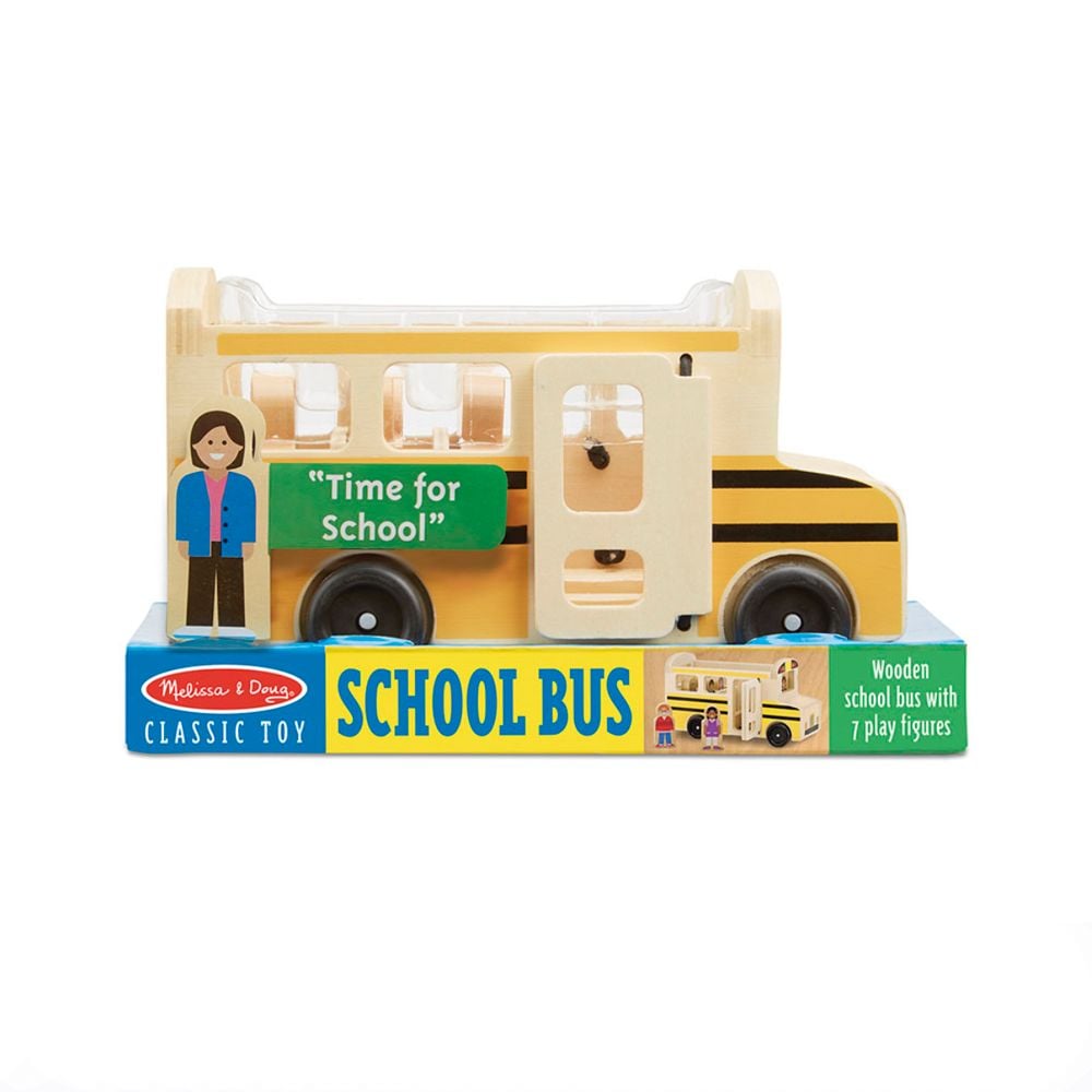 Melissa & Doug Wooden Classic School Bus