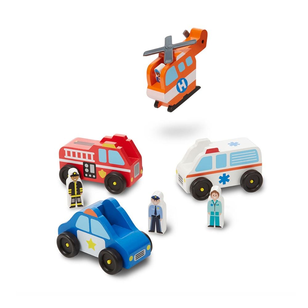 Melissa & Doug Emergency Vehicle Set