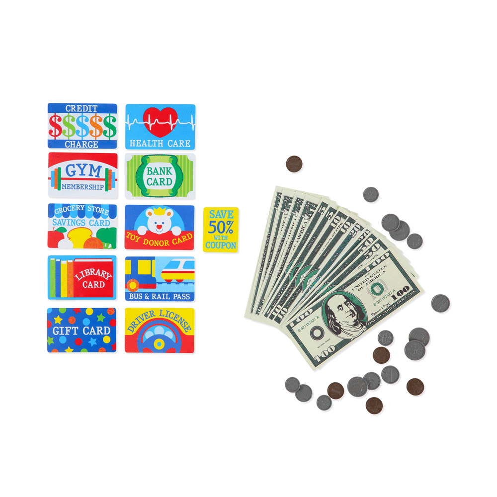 Melissa & Doug Pretend-to-Spend Wallet