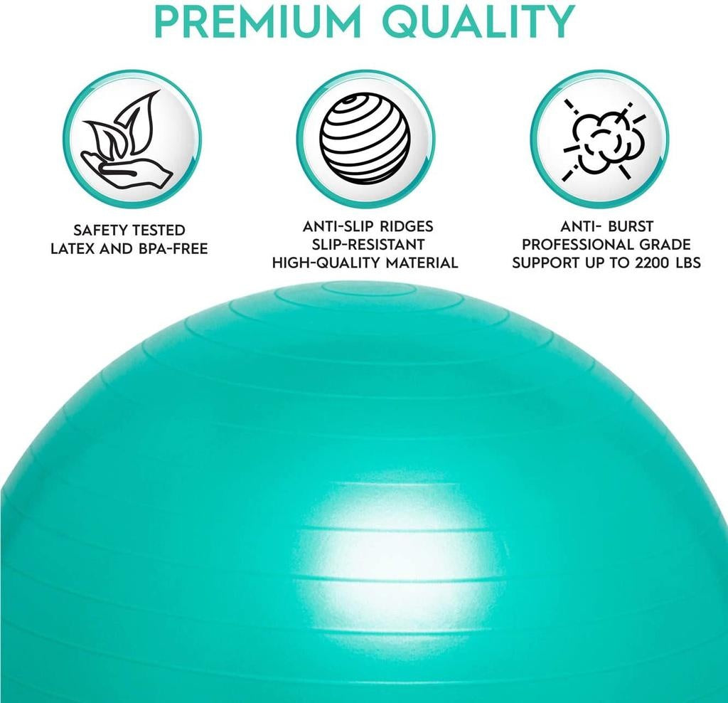 No Roll, Weighted Balance Ball Chair