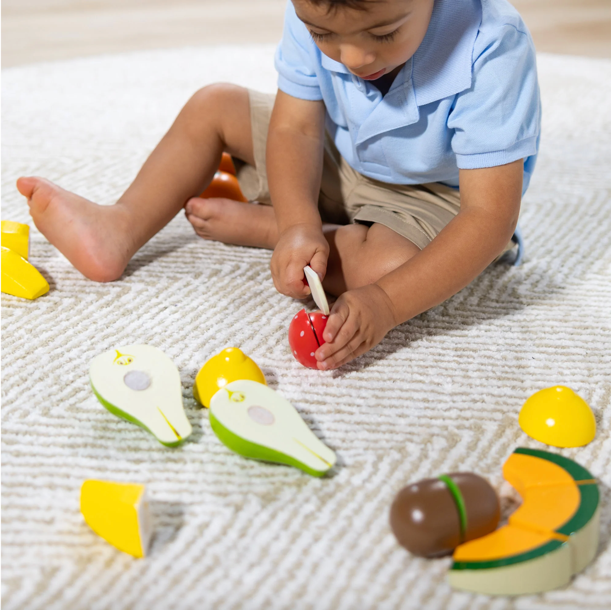 Melissa & Doug's Wooden Cutting Fruit Play Food