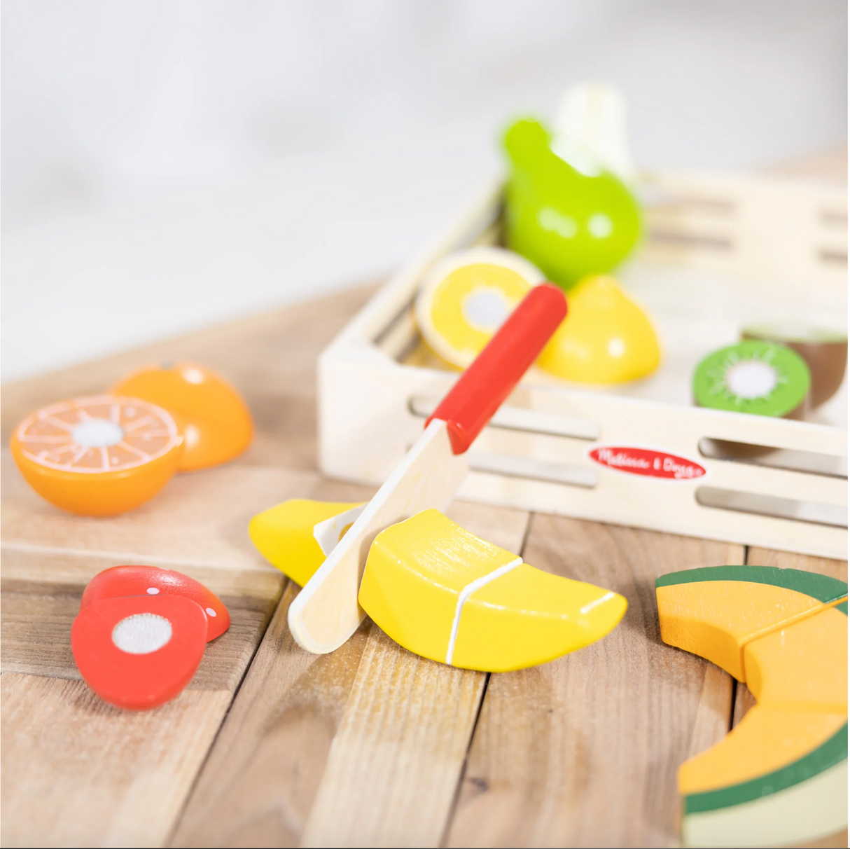 Melissa & Doug's Wooden Cutting Fruit Play Food