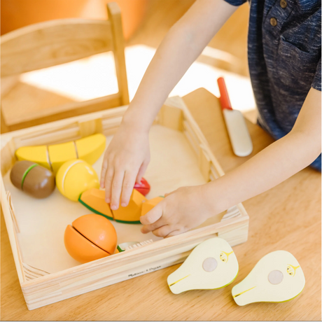 Melissa & Doug's Wooden Cutting Fruit Play Food
