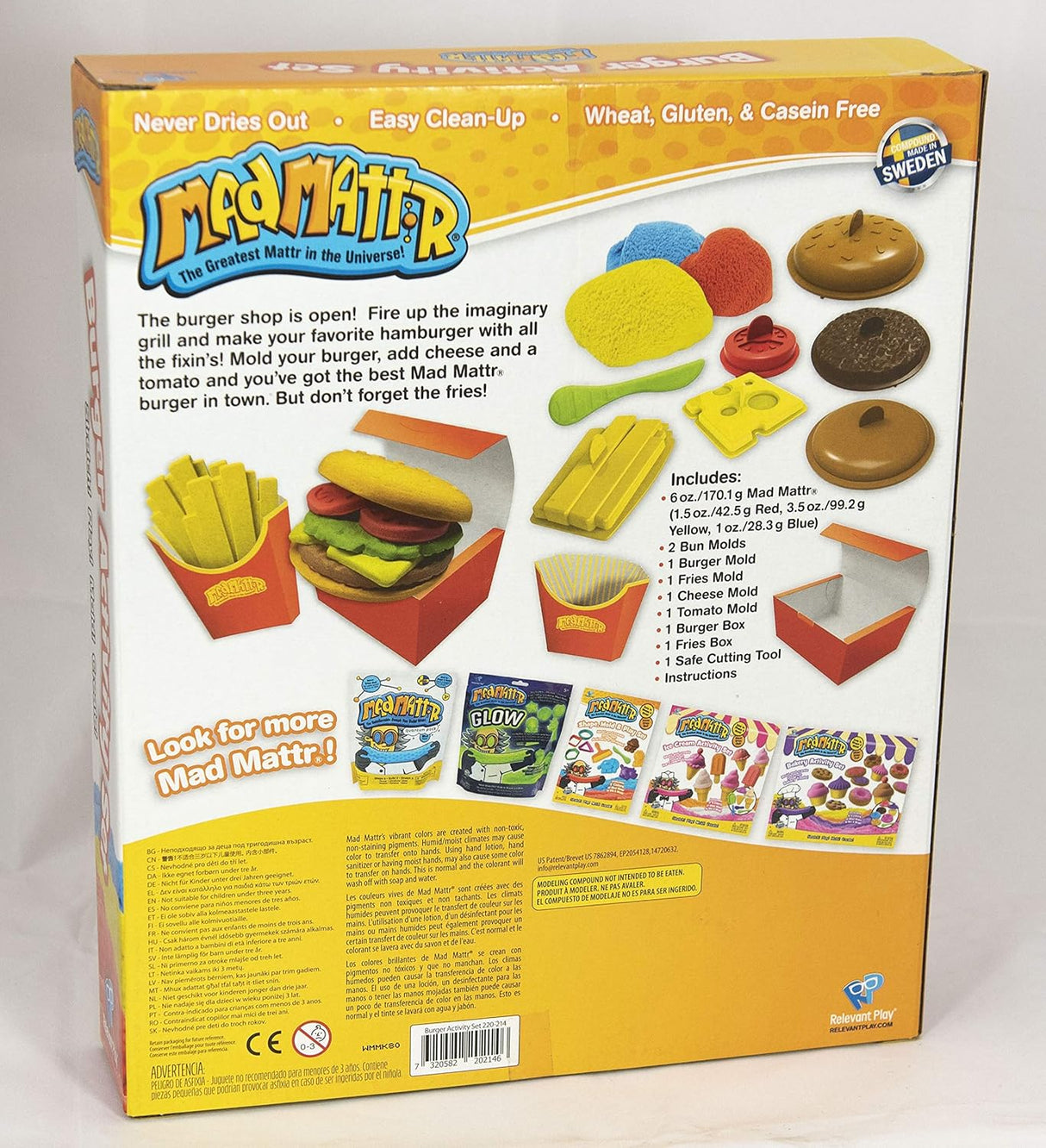 Mad Mattr Burger Activity Set