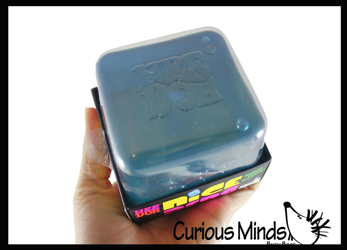 NeeDoh Nice Cube – Sensory Squeeze Toy with Super Solid Squish