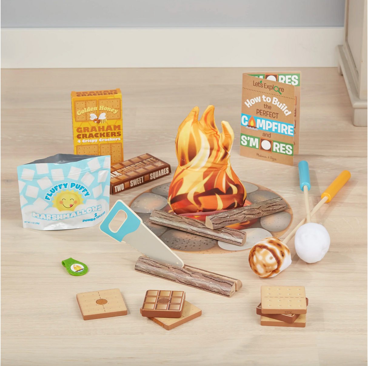 Melissa & Doug's Let's Explore Campfire S'Mores Play Set