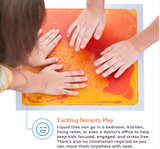 Square Floor Liquid Tiles for Kids, Set of 9